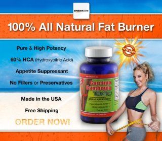 100% Pure Garcinia Cambogia   1000mg per Serving, 60 Veg. Capsules   Features the Highest Potency of Garcinia Cambogia & 60% HCA Extract. Health & Personal Care