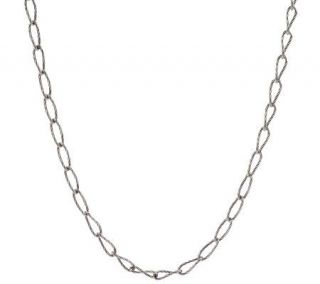 American West Twisted Rope Design Sterling 18 Chain Necklace —