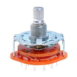 1pc High Quality Rotary Switch Selector 2 pole 6 position Guitar Parts: Musical Instruments