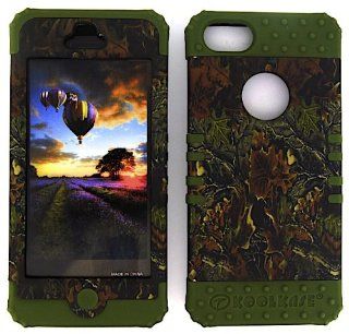 Apple IPhone 5 CAMO MOSSY OAK HEAVY DUTY CASE + DARK GREEN GEL SKIN SNAP ON PROTECTOR ACCESSORY: Cell Phones & Accessories