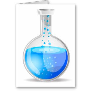 Science Flask Greeting Cards