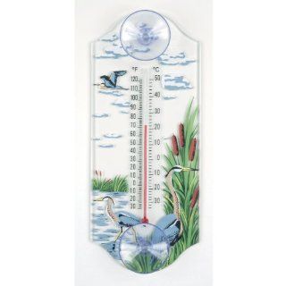 Aspects 268 Classic Style Great Blue Heron Window Thermometer : Wild Bird Dome Feeders : Patio, Lawn & Garden
