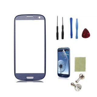 SQdeal Pebble Blue Replacement Screen Glass Lens For Samsung Galaxy S3 i9300 I747 T999 I535 + Tool Set + Film: Cell Phones & Accessories
