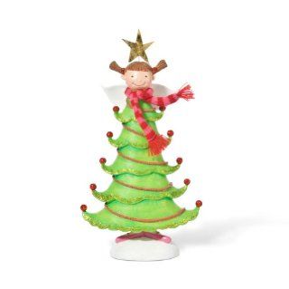 Department 56 Cozy Christmas by Debbie Taylor Kerman Tree Angel Figure, Large   Holiday Figurines