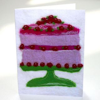 i like cake print greeting card by mel anderson design