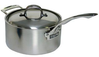 Viking 7 Ply Stainless 4 1/2 Quart Saucepan with Side Handle: Kitchen & Dining