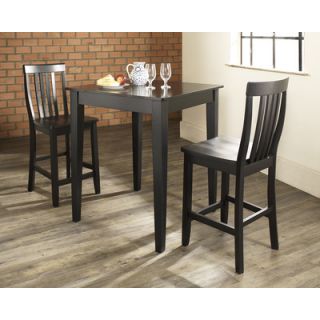 Powell Cafe Hamilton Pub Table in Matte Pewter and Bronze