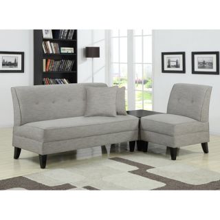 Portfolio Engle Barley Tan Linen 3 piece Sofa Set