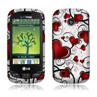 Falling Sacred Heart Hard Faceplate Cover Phone Case for LG Cosmos Touch VN270: Cell Phones & Accessories