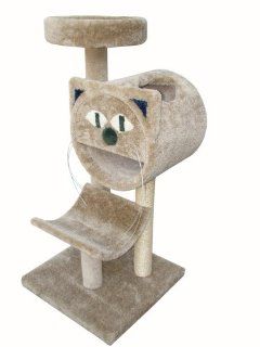 Molly and Friends "Molly's Choice" Premium Handmade 3 Tier Cat Tree with Sisal, Model 283, Beige : Sisal Scratching Post : Pet Supplies
