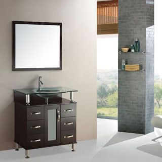 Kokols Kokols Modern Bathroom 32 inch Vanity Cabinet Set Black Size Single Vanities