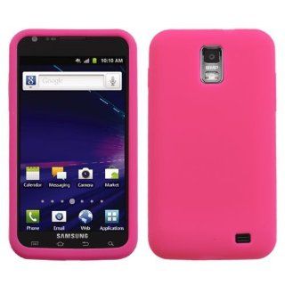 Soft Silicone Skin Case(Hot Pink) For SAMSUNG i727(Galaxy S II Skyrocket) AT&T: Cell Phones & Accessories