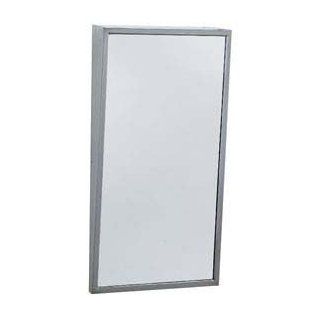 Bobrick® Fixed Position Tilt Mirror   16"W X 30"H   B293 1630   Wall Mounted Mirrors