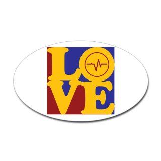 CafePress Biomedical Engineering Love Oval Sticker Sticker Oval   Standard   Wall Decor Stickers