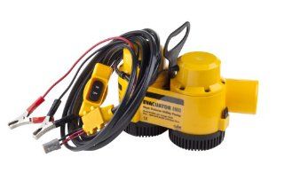 Rule Evacuator 8000 High Capacity Submersible 12 Volt DC Utility Pump (Yellow/Black): Sports & Outdoors