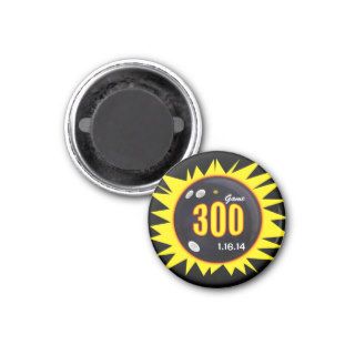 300 Perfect Game Warp Yellow Refrigerator Magnets