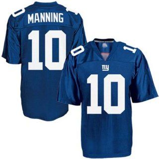 New York Giants #10 Eli Manning Blue Jersey Sizes 48 56 : Sports Fan Jerseys : Sports & Outdoors