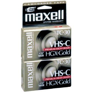 MXLHGXTC302PK MAXELL 203020 VHS C VIDEO TAPES (2 PK) Computers & Accessories