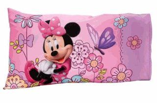 Disney Minnie Mouse Boutique Bow Tique 2 Pc Toddler Bed Sheet & Pillowcase Set Flower Garden : Toddler Fitted Sheets : Baby