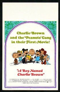 A BOY NAMED CHARLIE BROWN * PEANUTS MOVIE POSTER 1969: Entertainment Collectibles