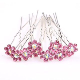 ILOVEDIY 10pcs Rhinestone Crystal Wedding Bridal Hair Pins Decorative for Buns: Jewelry