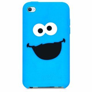iSound DGIPOD 4662 Sesame Street Cookie Monster Silicone Case for iPod Touch 4   Blue : MP3 Players & Accessories
