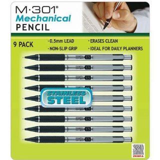 M 301 Stainless Steel Mechanical Pencil  0.5mm   9 Pack : Office Products