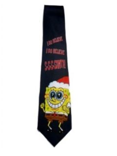 Spongebob Necktie Mens Sponge Bob Squarepants Neck Tie Blue Xmas Holiday at  Mens Clothing store
