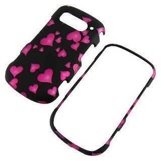 Pink Hearts Black Protector Case for Pantech Breakout ADR8995: Cell Phones & Accessories
