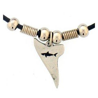 Earth Spirit Shark Tooth Necklace Pendant Western Women's Men's Jewelry: Jewelry
