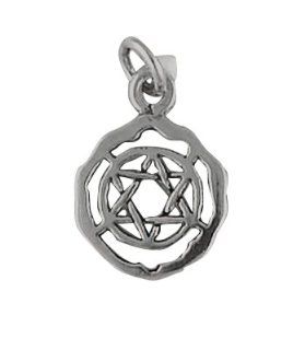 Sterling Silver Judaica Talisman Star of David Charm Pendant Women's Men's Religious Spiritual Jewelry: Jewelry