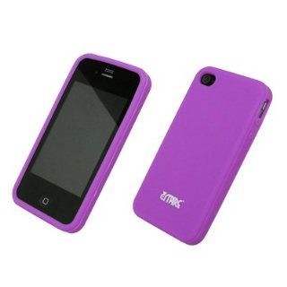 EMPIRE Purple Silicone Skin Case Cover for Verizon Sprint Apple iPhone 4 / 4S: Cell Phones & Accessories