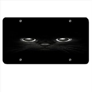 Black Cat   Car Tag License Plate Sports & Outdoors