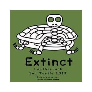 Hippo Works   Extinct Leatherback Sea Turtle 2013   Sticker / Decal: Automotive