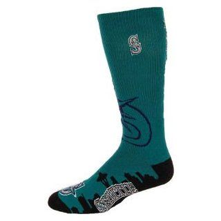 Seattle Mariners For Bare Feet Skyline City Crew Sock : Sports Fan Socks : Sports & Outdoors
