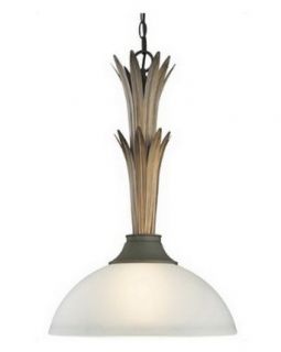 Las Cruces Collection One light Pendant in Painted Bronze Finish   Ceiling Pendant Fixtures  
