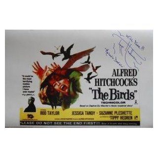 Tippi Hedren The Birds Signed Alfred Hitchcock Movie Poster Auto 16x20 Canvas: Entertainment Collectibles