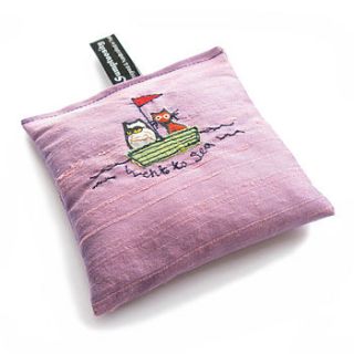 owl and pussycat lavender bag by sumptuosity