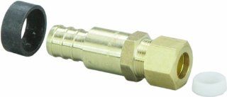 Viega 46331 PureFlow Zero Lead Brass PEX Crimp Lav Adapter with 1/2 Inch by 1/4 Inch Crimp x Lav   Pipe Fittings  
