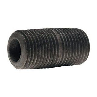 Anvil 325 Steel Pipe Fitting, Schedule 80, Seamless Nipple, 1/8" NPT Male x 3/4" Close Length, Extra Heavy Black Finish Industrial Pipe Fittings