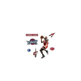 LeBron James Cleveland Cavaliers Fathead Jr. Wall Decal : Sports Fan Wall Banners : Sports & Outdoors