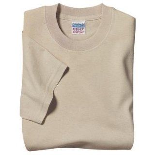 Gildan Heavyweight 100% Cotton T Shirt   Sand Color at  Mens Clothing store: Fashion T Shirts