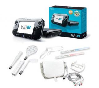 Wii U Black 32G Console Game Pad with Accessories —