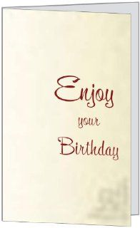 Birthday Any Adult Friend Sister Brother Aunt Uncle Modern Greeting Card 5x7 by QuickieCards: Health & Personal Care