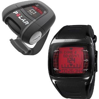 Polar FT60G1 Men's Heart Rate Monitor Watch with G1 GPS Sensor (Black with Red Display): Sports & Outdoors