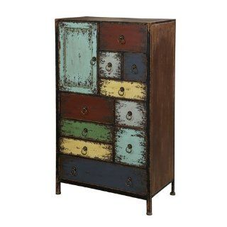 Powell Parcel 1 Door, 10 Drawer Accent Chest   Chests Of Drawers