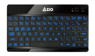 Azio Large Print Backlit Bluetooth Keyboard for iPad/Android Tablets (KB335): Computers & Accessories
