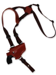 Barsony Burgundy Leather Cross Harness Shoulder Holster for 2 3" or Snub Nose Revolvers : Hunting Gun Holders : Sports & Outdoors