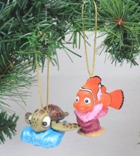 Disney's Finding Nemo's "Squirt & Nemo" Holiday Ornament Set (2) PVC Figure Ornaments Included   Limited Availability : Other Products : Everything Else
