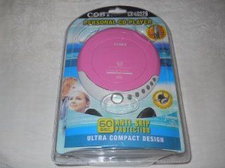 Coby CXCD329 Slim Personal CD Player with Anti Skip Protection (Pink)  Cd Walkman   Players & Accessories
